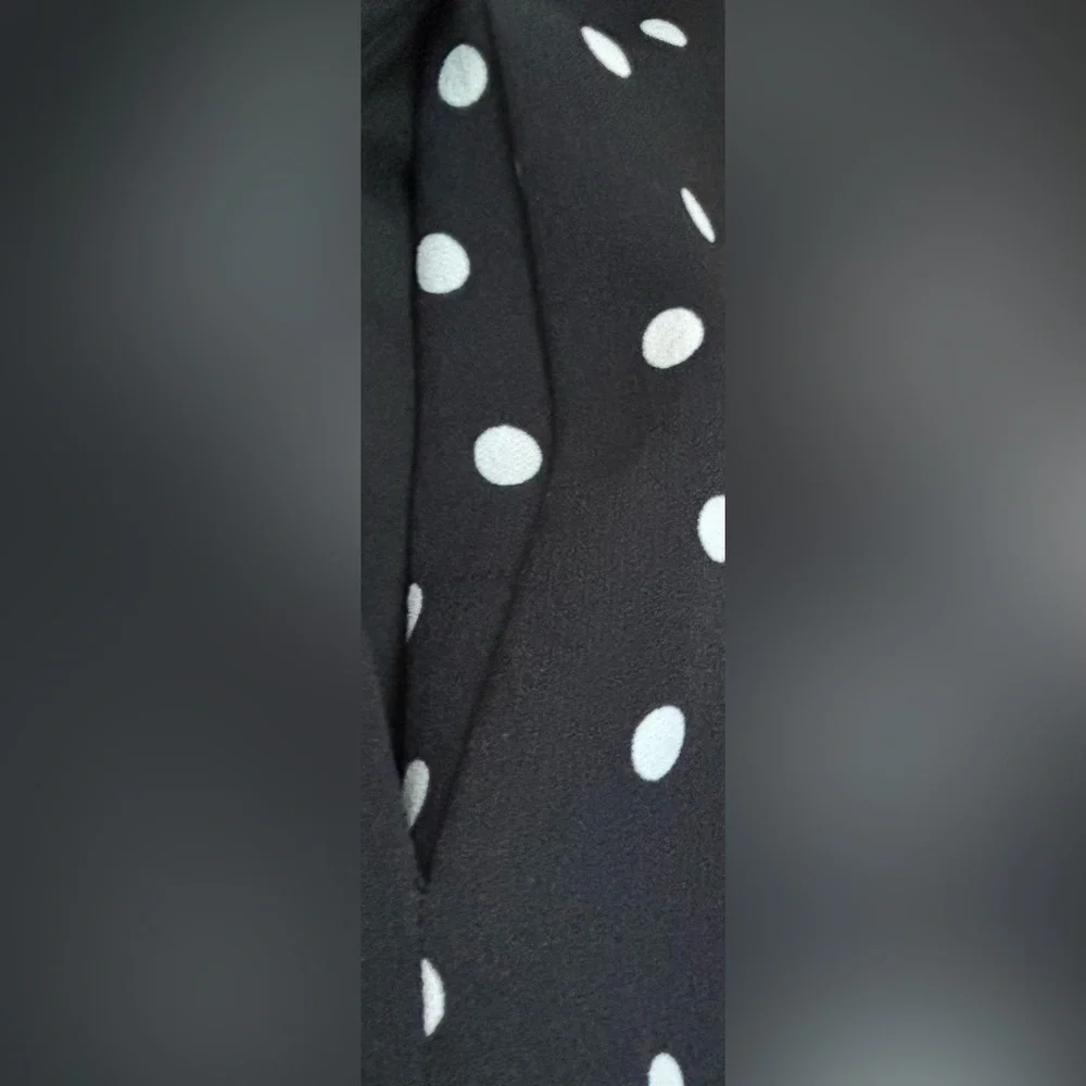 Tahari ASL Polka Dot Fit & Flare Pocketed Midi Skirt 18